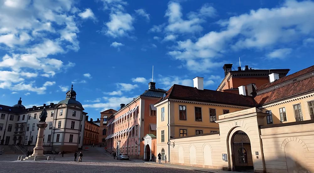 Riddarholmen is part of Stockholm's Gamla Stan, known as the Old Town.